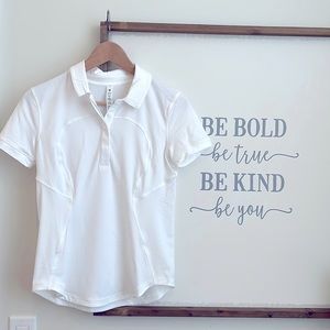 Lululemon Quick dry short sleeve polo shirt